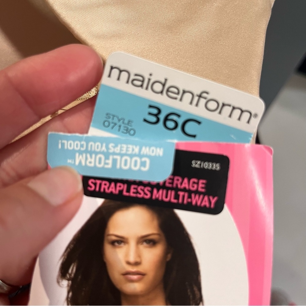 NEW Maidenform Latte Lift Nude Pure Genius Strapless Bra size 36C - Picture 3 of 6